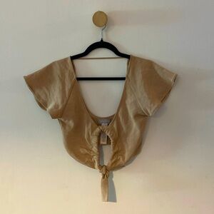 Ajaie Alain Tie Crop Top